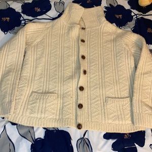 Wollen hand made knitted jacket